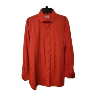 Marol Exclusively Made for Condotti Coral Button Down Cotton Shirt 17